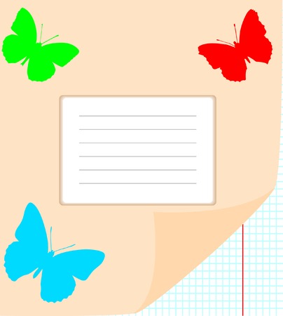 vector writing-book for writing; clip-artのイラスト素材