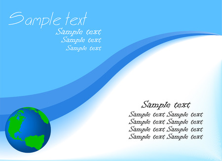 vector background with globe; clip-artのイラスト素材