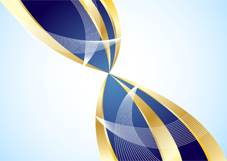 Vector gold and blue background; clip-artのイラスト素材