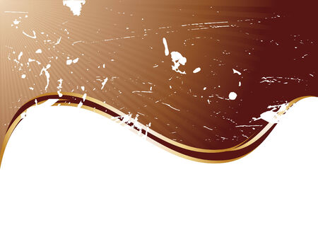 Vector grunge chocolate background; clip-artのイラスト素材