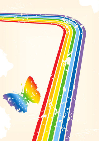 Vector grunge background in bright colorのイラスト素材