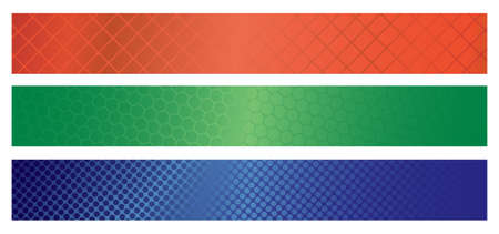 Vector standart banners; clip-artのイラスト素材