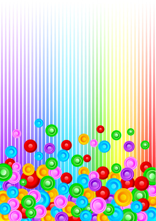  colorful background with circle, clip-artのイラスト素材