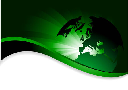 Vector abstract background with globe; clip-artのイラスト素材