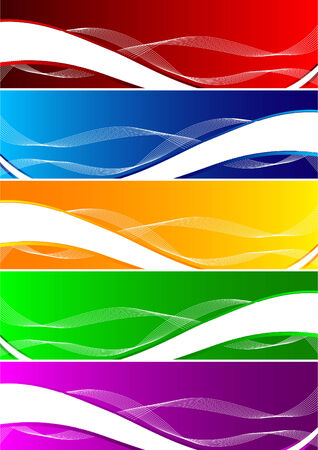 Vector set of colorful background; clip-artのイラスト素材