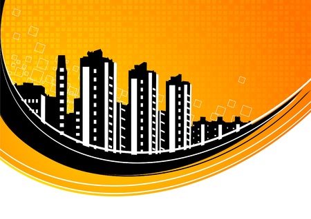 Abstract city backgroundのイラスト素材