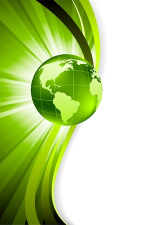 Abstract background with globeのイラスト素材