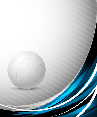 Abstract background with volleyballのイラスト素材