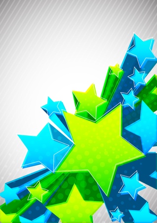 Background with starのイラスト素材