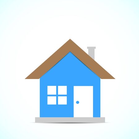 Bright background with color drawing homeの写真素材