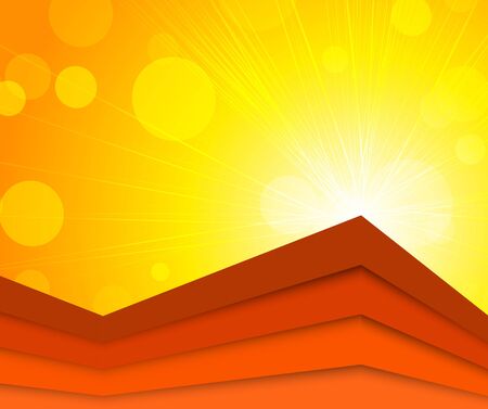 Bright orange backgroundのイラスト素材