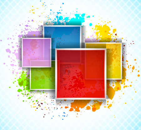 Background with squaresのイラスト素材