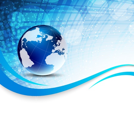 Background with globeのイラスト素材