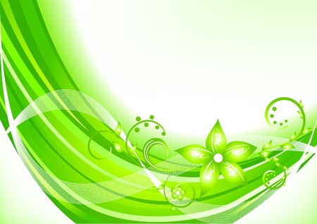 Vector green background; clip-artのイラスト素材