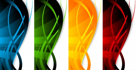 Vector set of banners; clip-artのイラスト素材