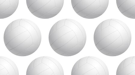 Seamless pattern with volleyballs  Abstract illustrationのイラスト素材
