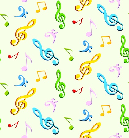 Music seamless backgroun  Abstract illustrationのイラスト素材