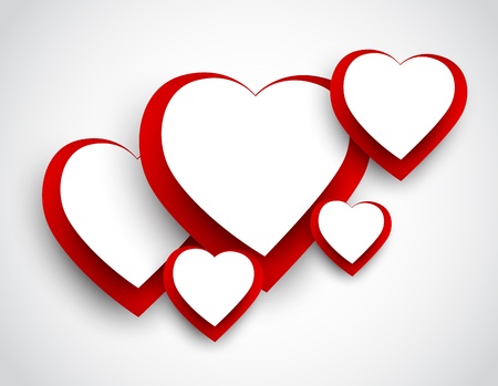 Background with hearts  Abstract illustrationのイラスト素材