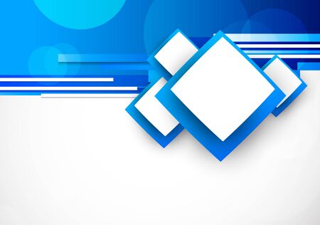 Blue backgroun with squares  Abstract illustrationのイラスト素材