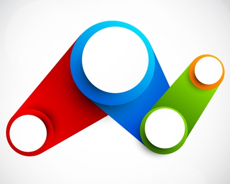 Abstract background  Bright illustration with circlesのイラスト素材