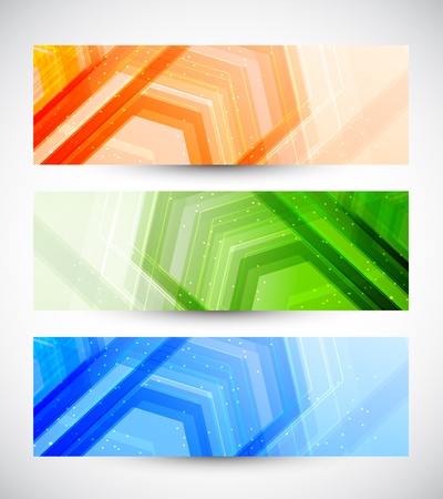 Set of banners  Abstract illustrationのイラスト素材