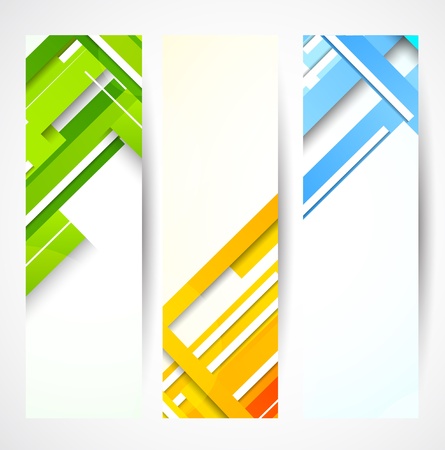 Set of banners with lines  Abstract illustrationのイラスト素材