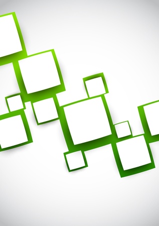 Background with squares in green color  Abstract illustrationのイラスト素材