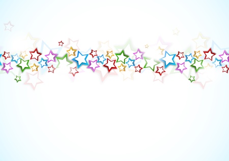 Background with colorful stars  Abstract illustrationのイラスト素材