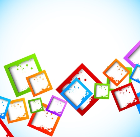 Background with squares. Abstract illustrationのイラスト素材