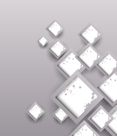Background with grunge squares  Abstract illustrationのイラスト素材