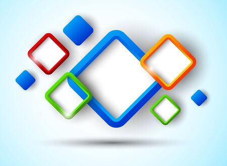 Background with squares  Abstract illlustrationのイラスト素材