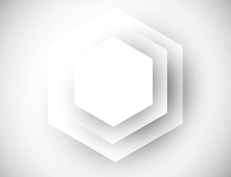 Abstract background with gray hexagonsのイラスト素材