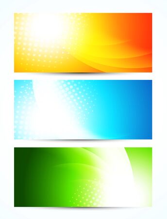 Set of bright bannersのイラスト素材
