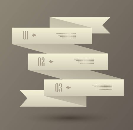 Set of numbered banners  Infographic templateのイラスト素材