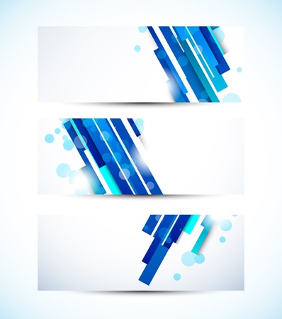 Set of tech banners  Abstract illustraitonのイラスト素材
