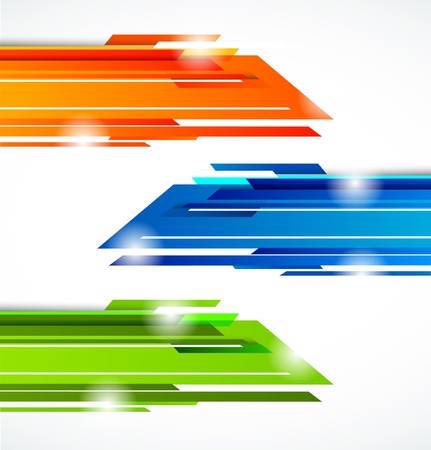 Set of tech banners  Abstract illustraitonのイラスト素材