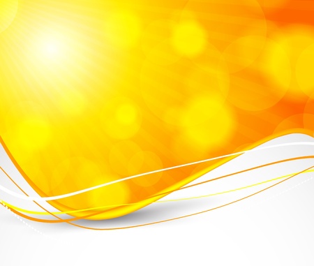 Abstract orange background. Bright illustrationのイラスト素材