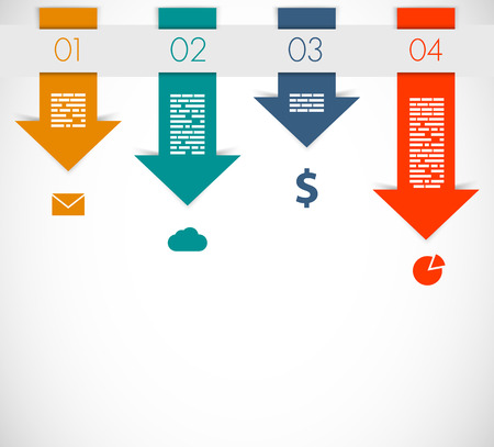 Abstract background with arrowsのイラスト素材