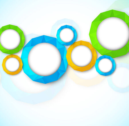 Abstract background with circlesのイラスト素材