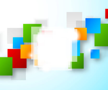 Abstract background with colorful squaresのイラスト素材