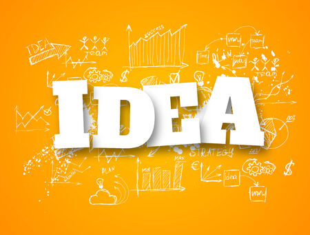 idea conceptのイラスト素材