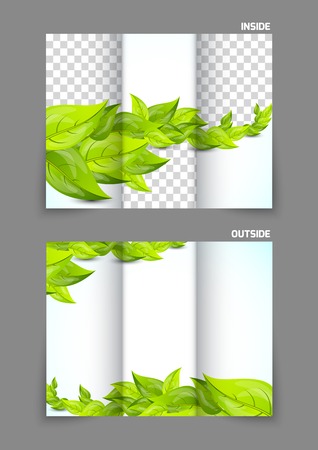 Tri fold brochureのイラスト素材