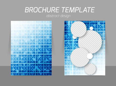Squares flyer templateのイラスト素材