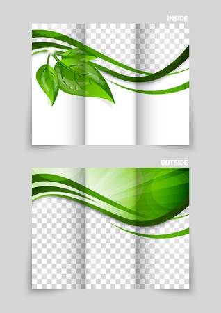 Tri-fold brochure template designのイラスト素材
