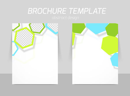 Flyer back and front template designのイラスト素材