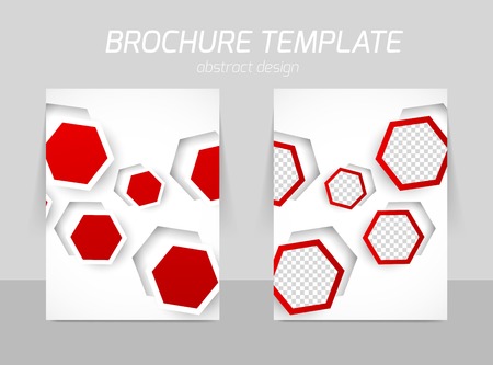 Flyer template back and front designのイラスト素材