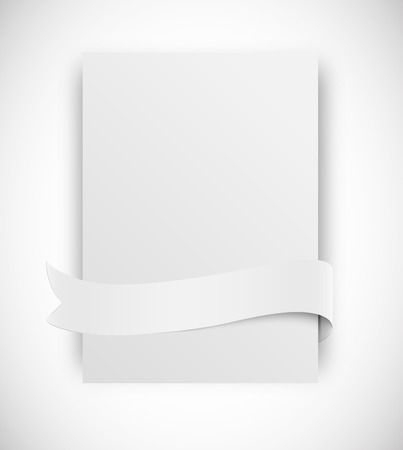 Card with ribbonのイラスト素材