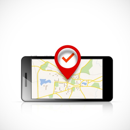 Navigation mapのイラスト素材