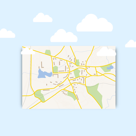 Navigration mapのイラスト素材
