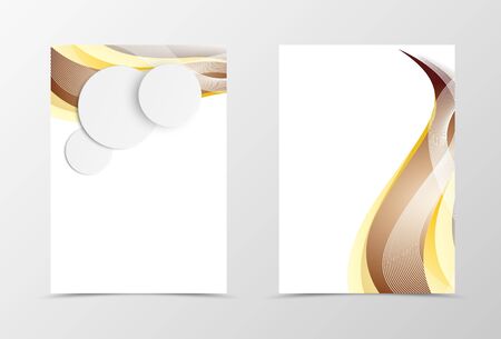 Front and back dynamic template design.のイラスト素材